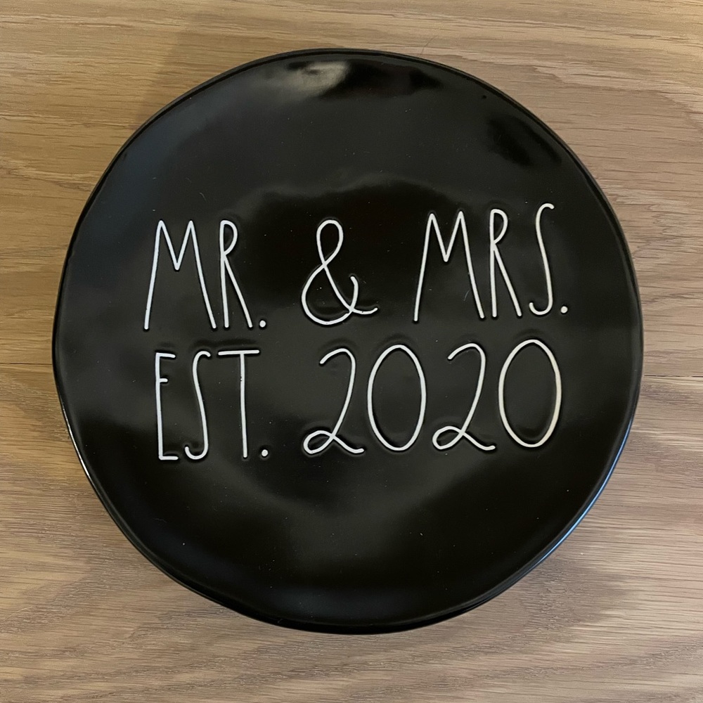 Rae Dunn 2020 Mr. & Mrs. Plate